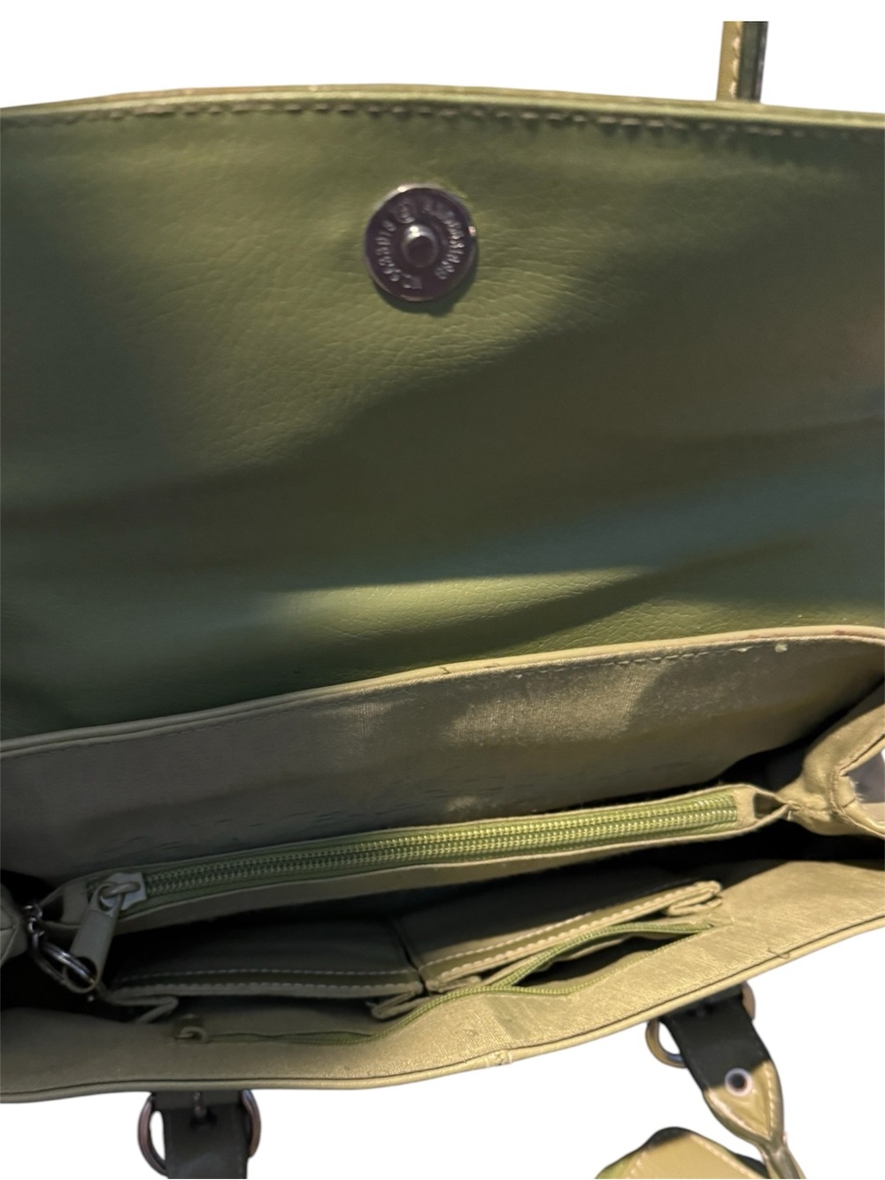 Rosetti Olive Green Shoulder Tote + Matching Wallet Y2K - Picture 9 of 9